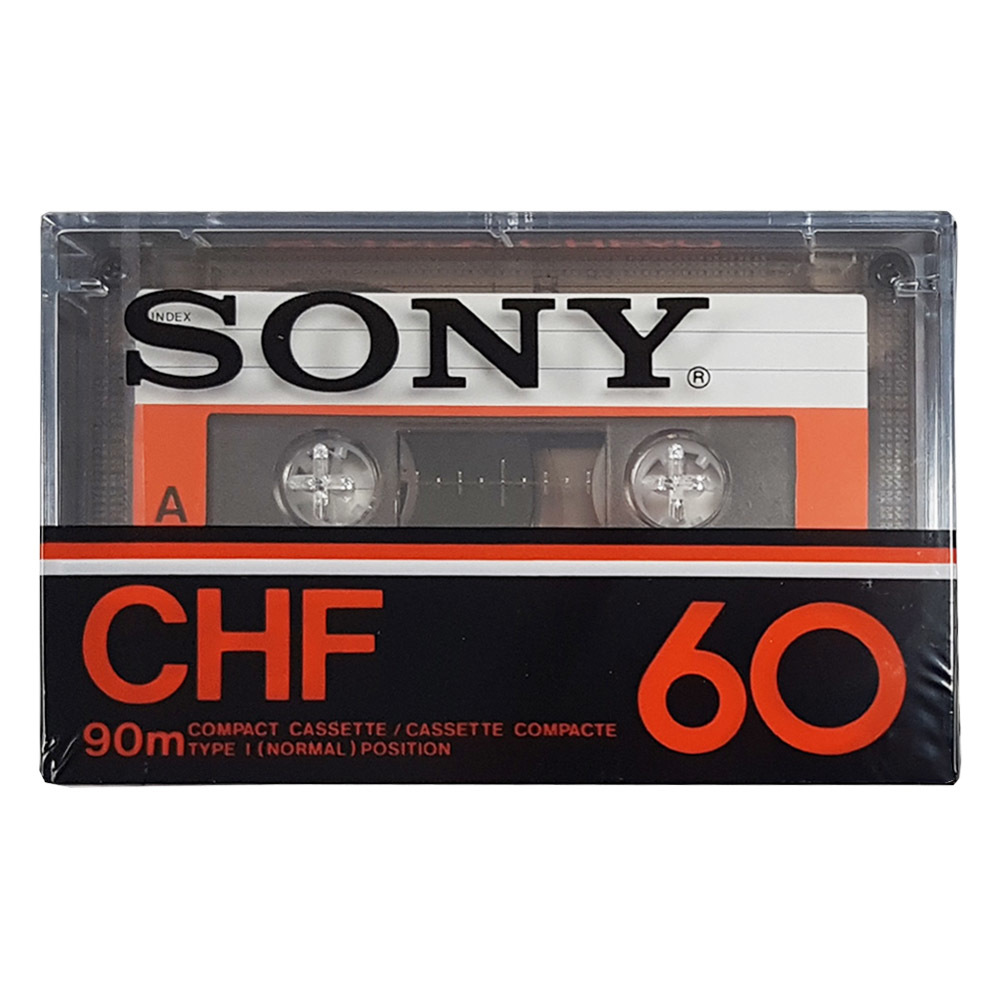 Sony Chf Ferric Blank Audio Cassette Tapes Retro Style Media