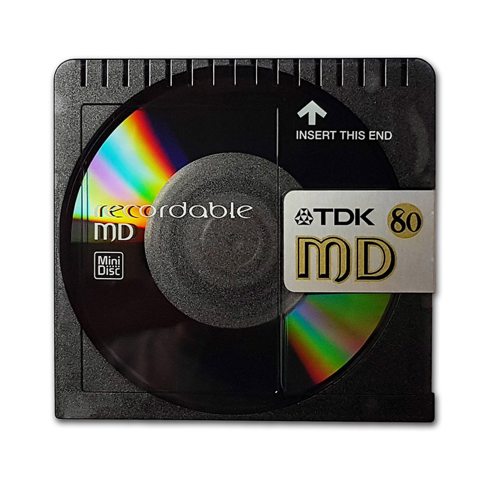 TDK MiniDisc Cool grey 80 minutes Retro Style Media