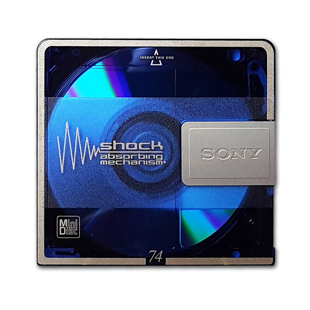 Sony MiniDisc Shock blue 74 minutes Retro Style Media