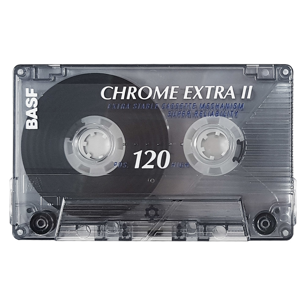 Basf 120 Chrome Extra Ii 1993 94 Blank Audio Cassette Tapes Retro Style Media 9264