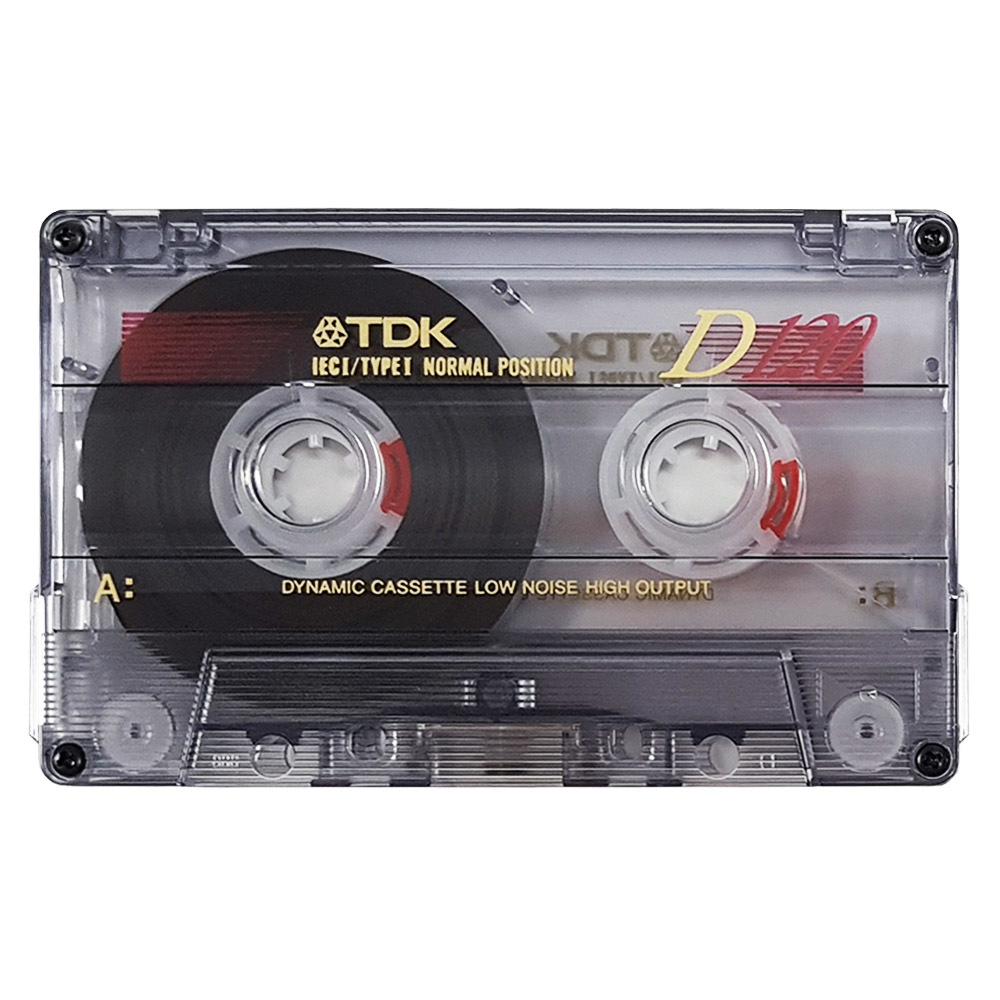 TDK D120 (1995-97) Ferric Blank Audio Cassette Tapes - Retro Style Media